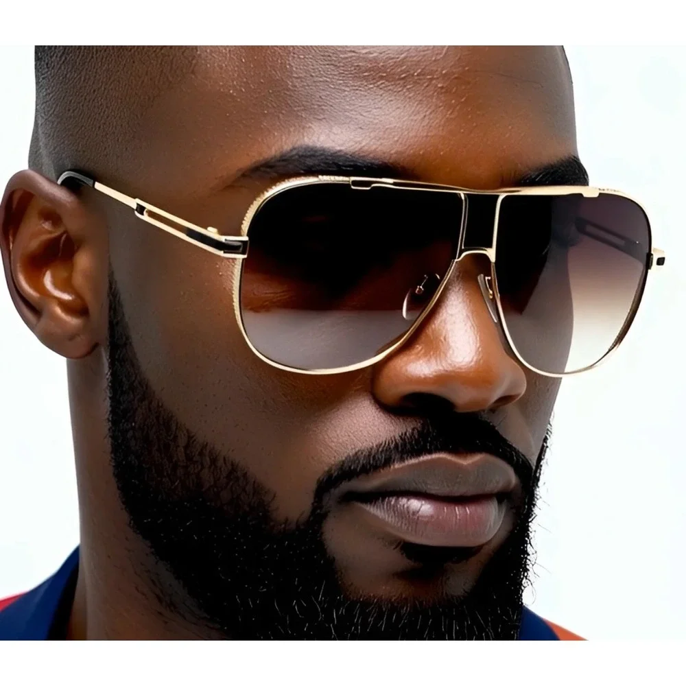 Aviator Sunglasses UV400 Sun Protection‎ Square Lens Outdoor Classy Gafas Lentes